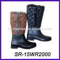 Inverno estilos de chuva boot inverno pvc chuva boot fantasia pvc boot